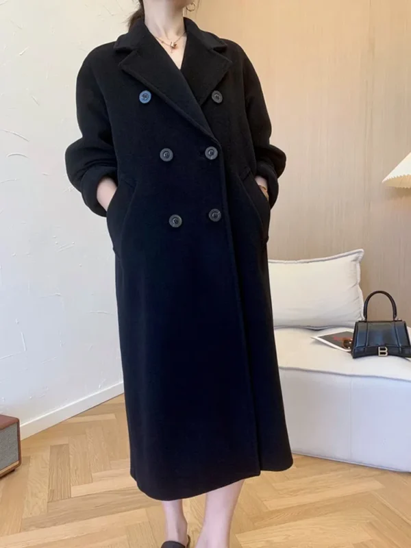 Max High Quality Women Coat Winter Women's Jacket 10% Cashmere 90% Wool  Classic Camel  High-End Wool Coat 2024 New - 图片 16