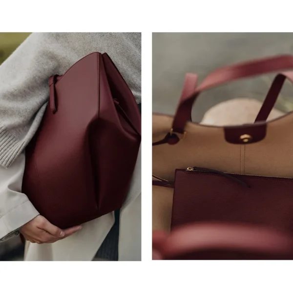 Classic Elegant Style Large Capacity Wing Bag Crossbody Handbag Retro European American Niche Bucket Armpit Tote Bag Fashion - 图片 13